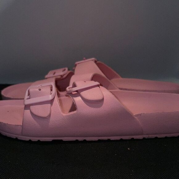 Women's Pink Double Strap Sandals - Picture 5 of 8